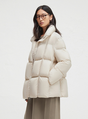 WP90白鸭绒立领宽松羽绒服女24冬季新款宽松保暖面包服DDR4RD5080