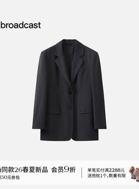 播商场同款休闲随性西装女26春季新款宽松通勤西服BDT1XD1146