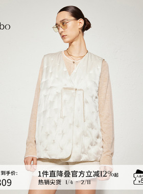 【桑蚕丝】播 bo 商场同款24秋新新中式国风马甲女BDR3MD2139