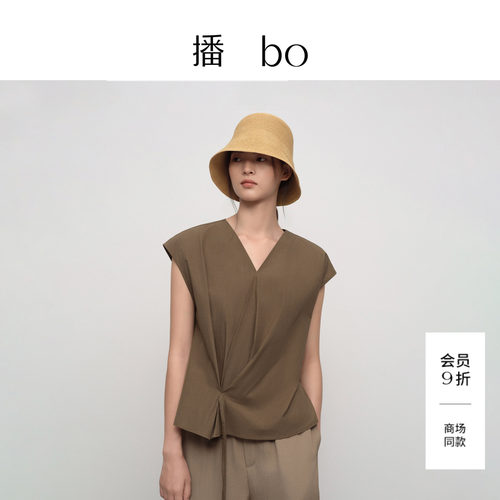 播bo26秋新品细格棉丝滑布衬衫