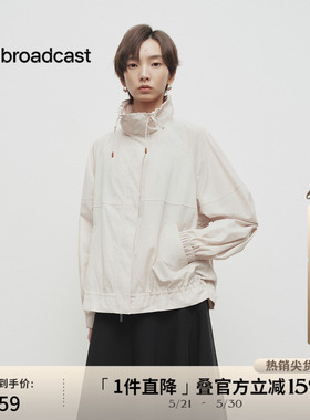 播商场同款美式洋气短外套女春季新款立领宽松上衣BDS1WD1171