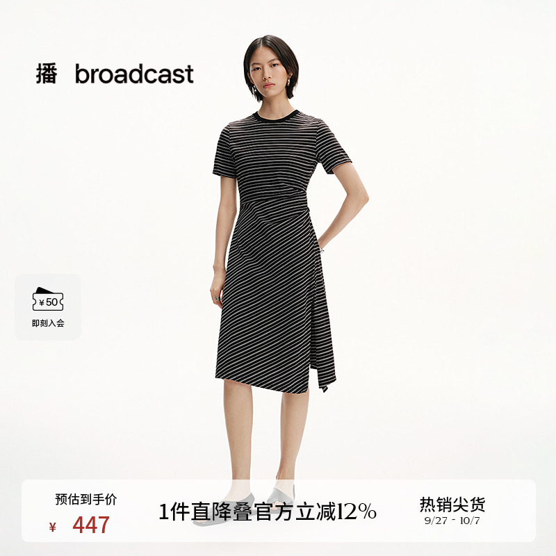 腰侧提拉褶皱，收腰