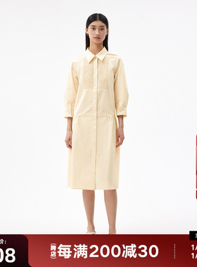 播衬衫连衣裙2023商场同款早秋新品A字阔版中长裙女BDQ3LD1848
