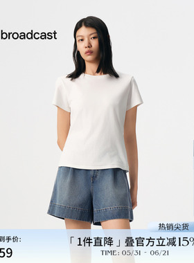 播商场同款基础正肩显瘦T恤女春夏圆领短袖上衣BDS3YD3003