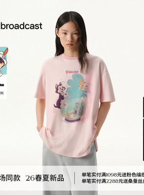 播商场同款【匹诺曹合作】治愈童真 松弛短袖T恤女26春BDT1YD1283