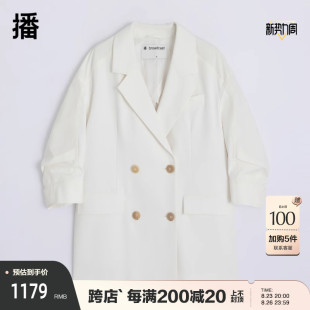 小众设计感异素材拼接西服女BDQ2XD0921 新款 播商场同款 2023夏季