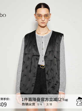 【新中式】播 bo 商场同款24秋新复古桑蚕丝马甲女BDR3MD2140