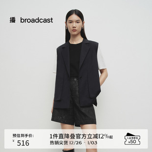 气质上衣BDS1MD1174 马甲女25春秋新款 播商场同款 轻职场通勤西装