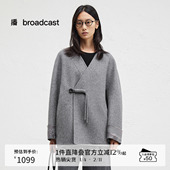 宽松24冬新羊毛呢外套BDR4AD3723 国风短款 新中式 播商场同款