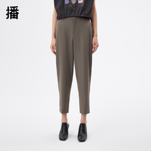 后腰松紧脚口开衩裤 新款 子女BDQ2KD1102 2023夏季 播商场同款