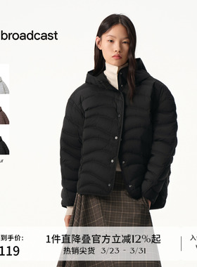 播商场同款短款连帽羽绒服女秋冬新款宽松保暖外套BDS4RD3361