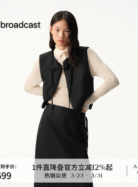 播商场同款新中式百搭马甲女秋冬新款圆领外套BDS4MD3801