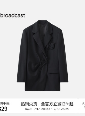 【商场同款】播26春夏新品设计感通勤西装休闲宽松西服BDT1XD1141