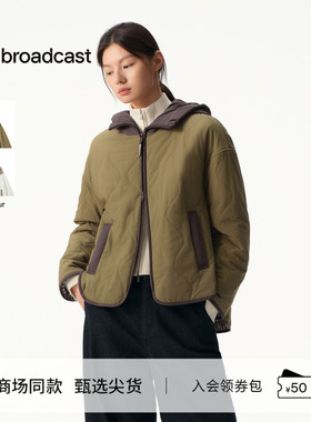 播商场同款通勤休闲短款棉服女秋冬新款撞色外套BDS4PD3837