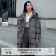 播商场同款 外套BDR4RD4115 白鹅绒连帽半高领羽绒服女24冬新中长款