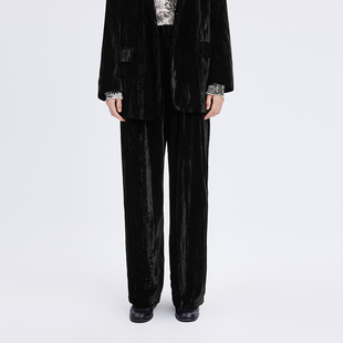 播倪妮明星同款2023春显瘦修身小众简约百搭休闲裤子女BDQ1KD0424