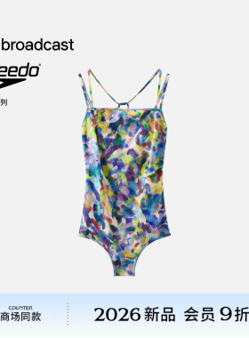 播商场同款speedo联名连体泳衣女26夏季新款泳装BPT2AD9220