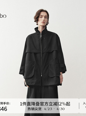 播 bo 商场同款工装风短外套女春运动风立领上衣BDS1WD1193