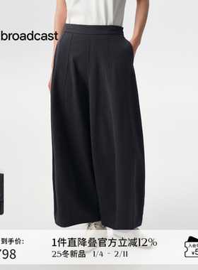 播商场同款休闲宽松灯笼裤女25早秋新品慵懒松弛长裤BDS3KD4665