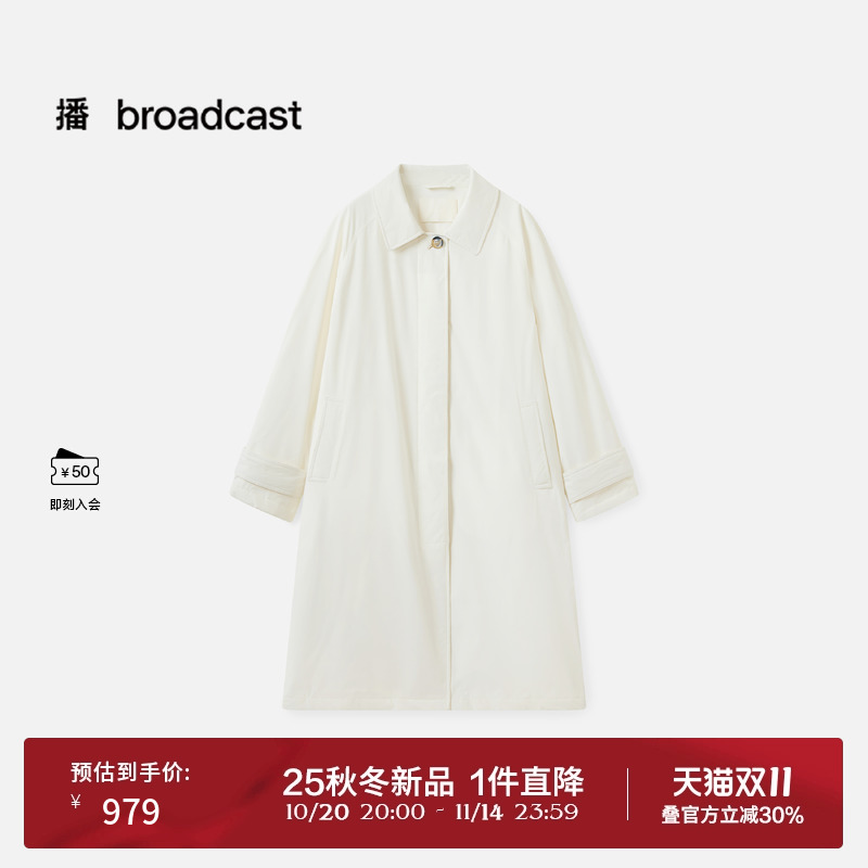 衬衫翻领中长款