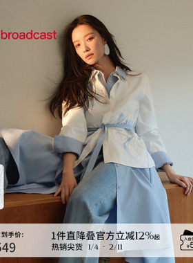 播倪妮同款国风中式淡人衬衫女25春秋新款气质宽松衬衣BDS1CD1402