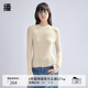 针织衫 女商场同款 韩版 播修身 气质内搭上衣圆领薄款 毛衣BDR1SD0470
