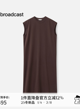 播商场同款直筒无袖连衣裙女秋季休闲宽松长裙DDS3LD5017