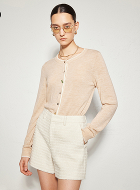 【100%羊毛】播商场同款黑标系列24秋新圆领软糯针织衫BDR3UD2008