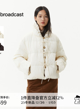 播设计感保暖短款羽绒服女秋冬宽松立领面包服DDS4RD5306