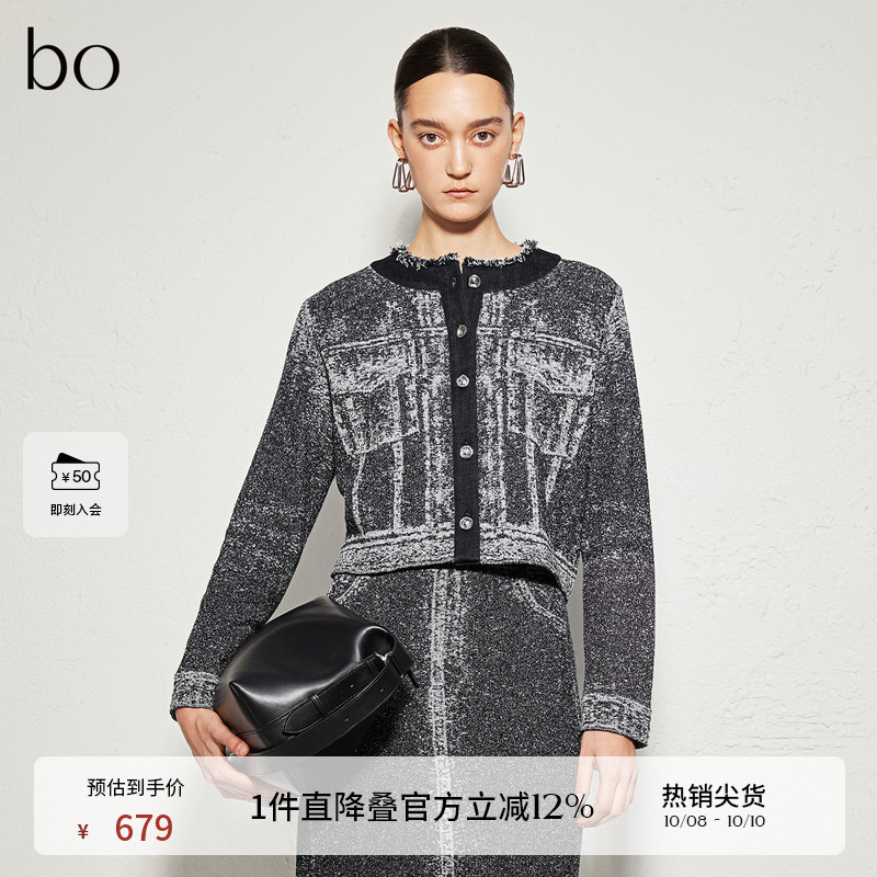 领口时髦毛边设计，显瘦正肩直袖