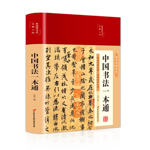 布面精装 中国书法一本通 学书法一本就够 彩绘版名家名贴书法字帖毛笔字 彩绘插图易学易懂转述楷书草书初学书法书籍入门教材书籍
