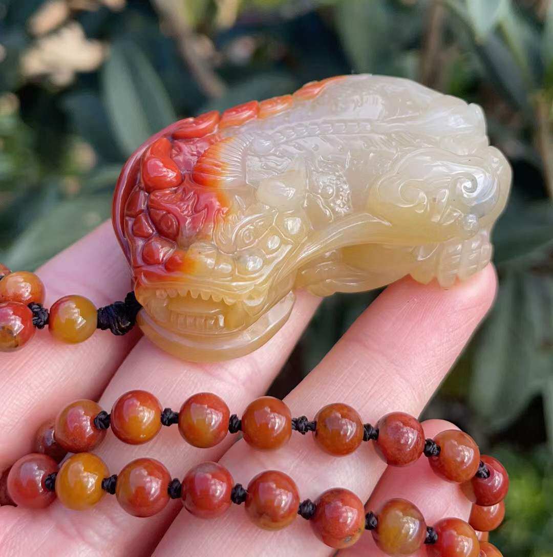 杨玉家天然黄龙玉鸿运当头冰种阴阳眼霸王貔貅手玩挂件证书包邮新