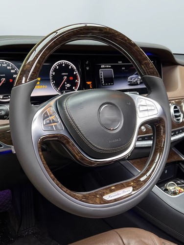 适用于奔驰W222 S级桃木方向盘 S300L S320L S400L S350l