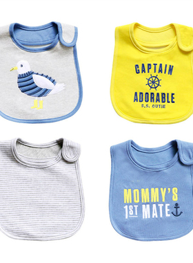 新生儿围嘴卡特外贸口水巾儿童围饭兜防水卡通围嘴婴儿用品