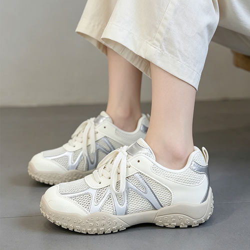 休闲运动鞋女薄款透气网面鞋子女款2026夏季新款爆款复古德训鞋女