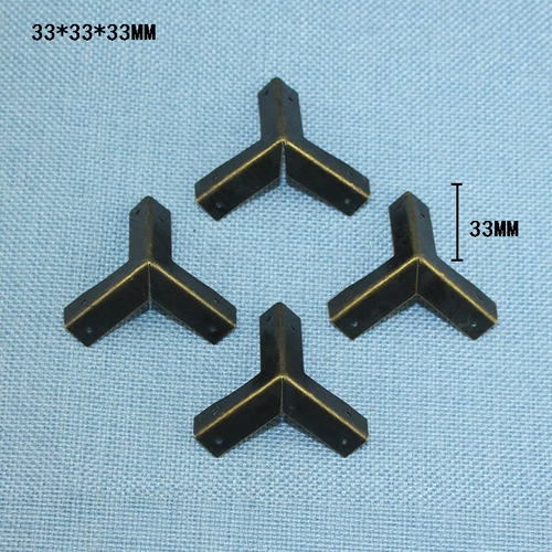 33 -миллиметровый боковой угол пакета Трехсторонний шахта угловой ювелирной коробки с четырьмя угловыми декоративными угловыми углами с кожаными углами с ногтями