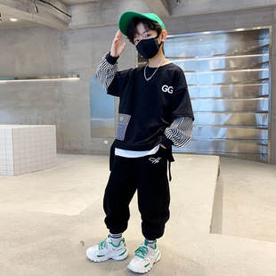 男童套装春秋款儿童运动衣服+裤子两件套潮宝宝秋款洋气秋季大童