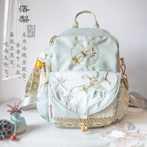 文艺复古小清新风学生双肩包