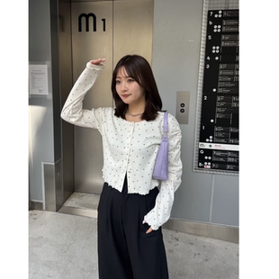 小衫 kas2026春夏 敲柔软麻感细腻泡泡袖