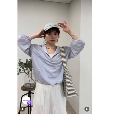 FR2026春夏 肌理感细条纹下摆抽绳调节连帽夹克外套