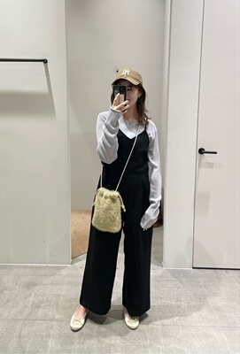 其他高腰长裤连体裤侧边镂空