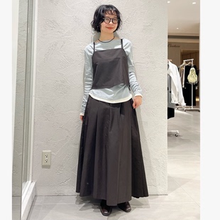 K*F2026秋冬 独立前后两面穿吊带+宽百褶半身裙
