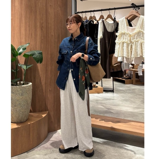 DC2025秋季 立体双口袋宽松百搭牛仔衬衫