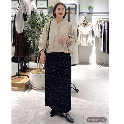 AP2026早春 风琴褶皱高弹力豹纹 水玉点直筒半身裙