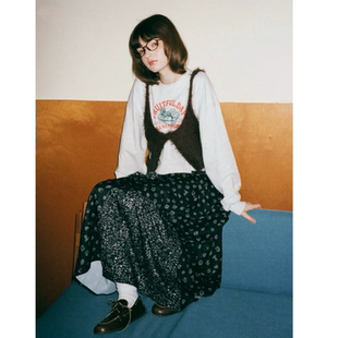 NA2025冬季 连衣裙OP 甜美高腰线宽松减龄长袖