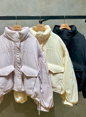 JS2025早春 2way可拆卸袖子立领减龄轻量中棉棉衣外套