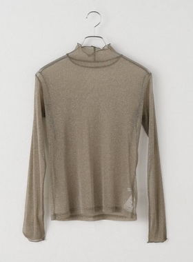 BC2025冬季 微透视亮丝氛围感高领打底衫