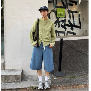 CP2026春季 男女同款 复古菱格针织开衫 展示会款