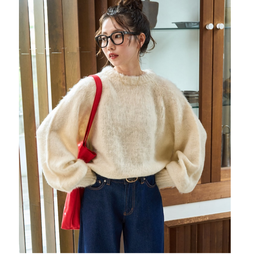 FS2025秋冬 经典多色入 拉毛感基础圆领针织毛衣