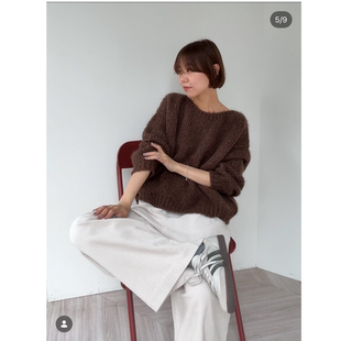 relu2025冬季 复古纯棉灯芯绒休闲百搭阔腿裤